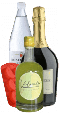 Das Limoncello Spritz Sommeredition Paket (3 Flaschen) enthält Sprudelwasser, Sekt, eine Vilocello-Flasche mit hellgrünem Likör und einen roten Silikon-Eiswürfelbehälter in Form einer Wassermelone. Gratis Versand* inklusive.